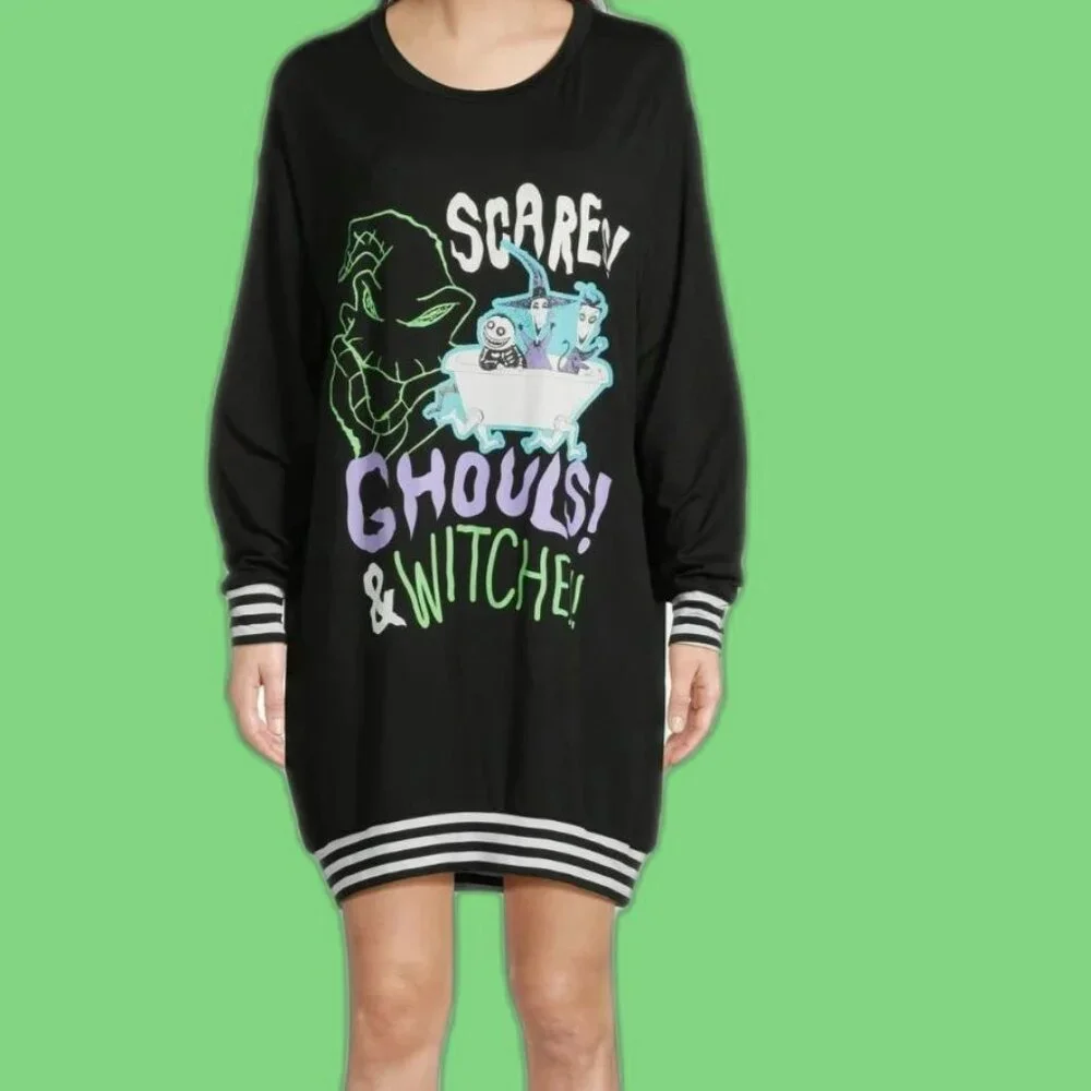DISNEY Nightmare Before Christmas Women's XS Sleepshirt Socks Set SIZE 0-2 NEW - Picture 3 of 8